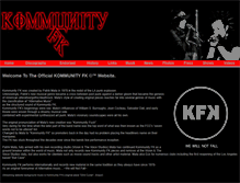 Tablet Screenshot of kommunityfk.com